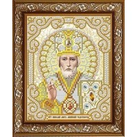 Схема для вышивки бисером "Святой Николай в жемчуге" (Схема или набор)